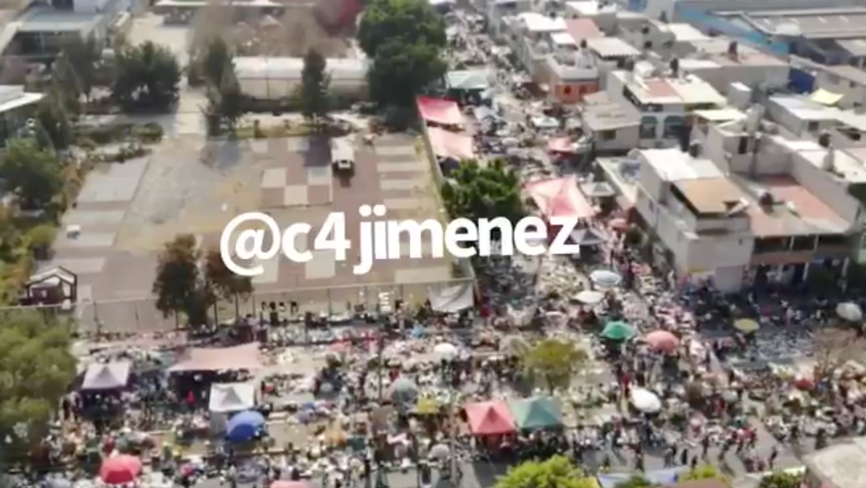 #Video Tianguis de Iztapalapa registra aglomeraciones pese a Semáforo Rojo por COVID-19 en CDMX