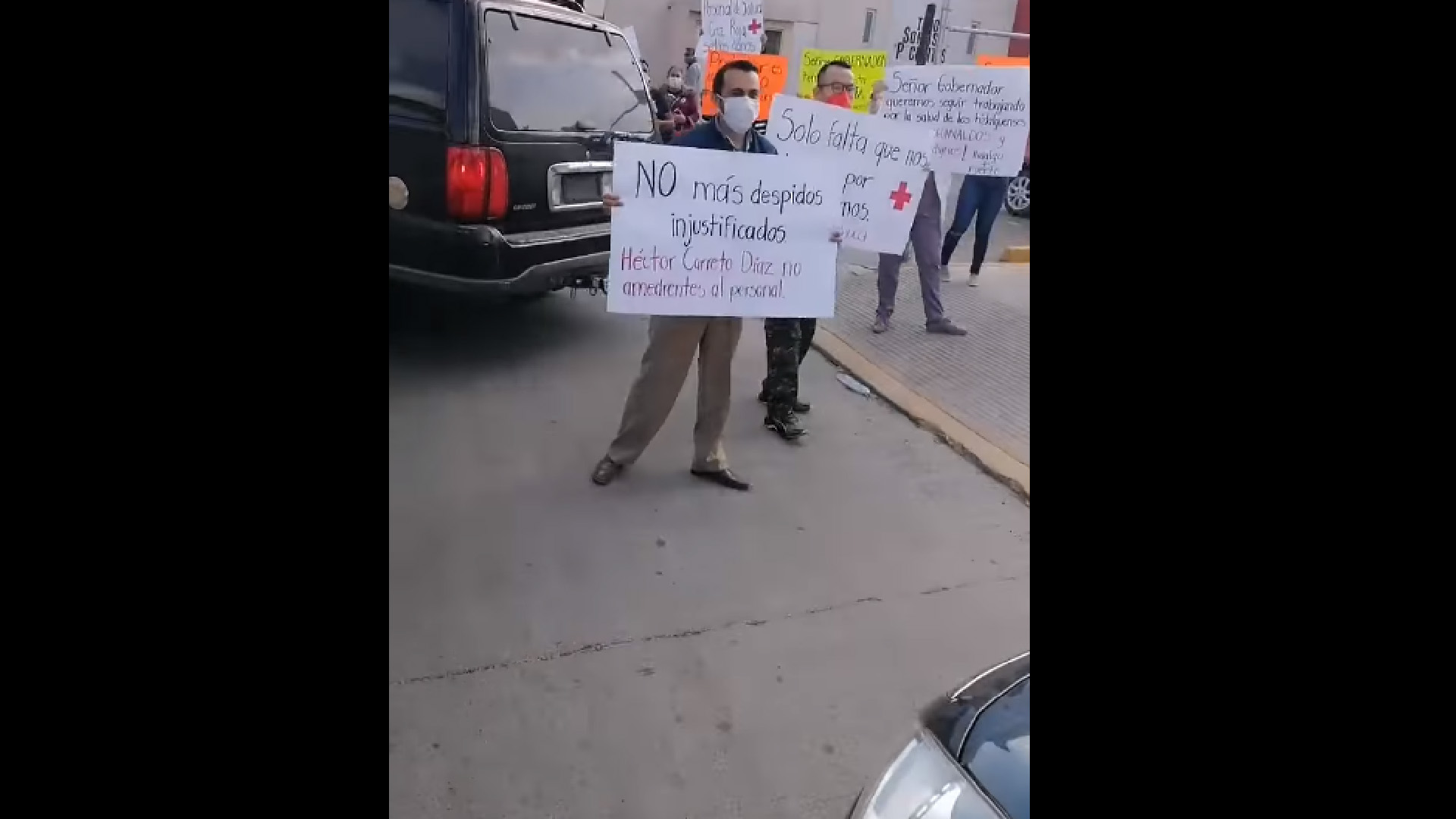 Trabajadores de Cruz Roja protestan en Pachuca por falta de apoyo de directivos a personal infectado por COVID-19