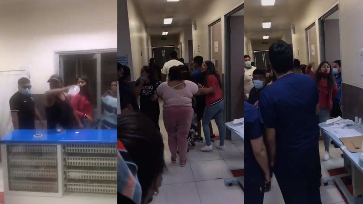 #Video Familiares agreden a médicos para sacar cuerpo de víctima de COVID-19