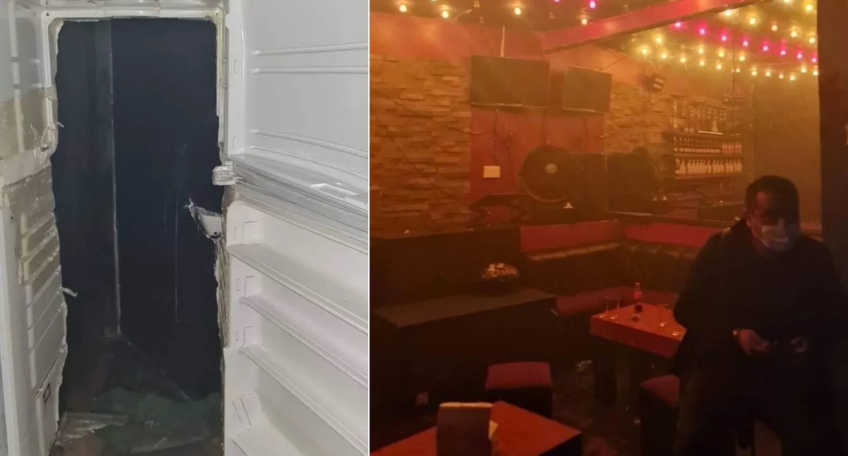 Clausuran bar clandestino en Pachuca, Hidalgo; acceso estaba en refrigerador falso