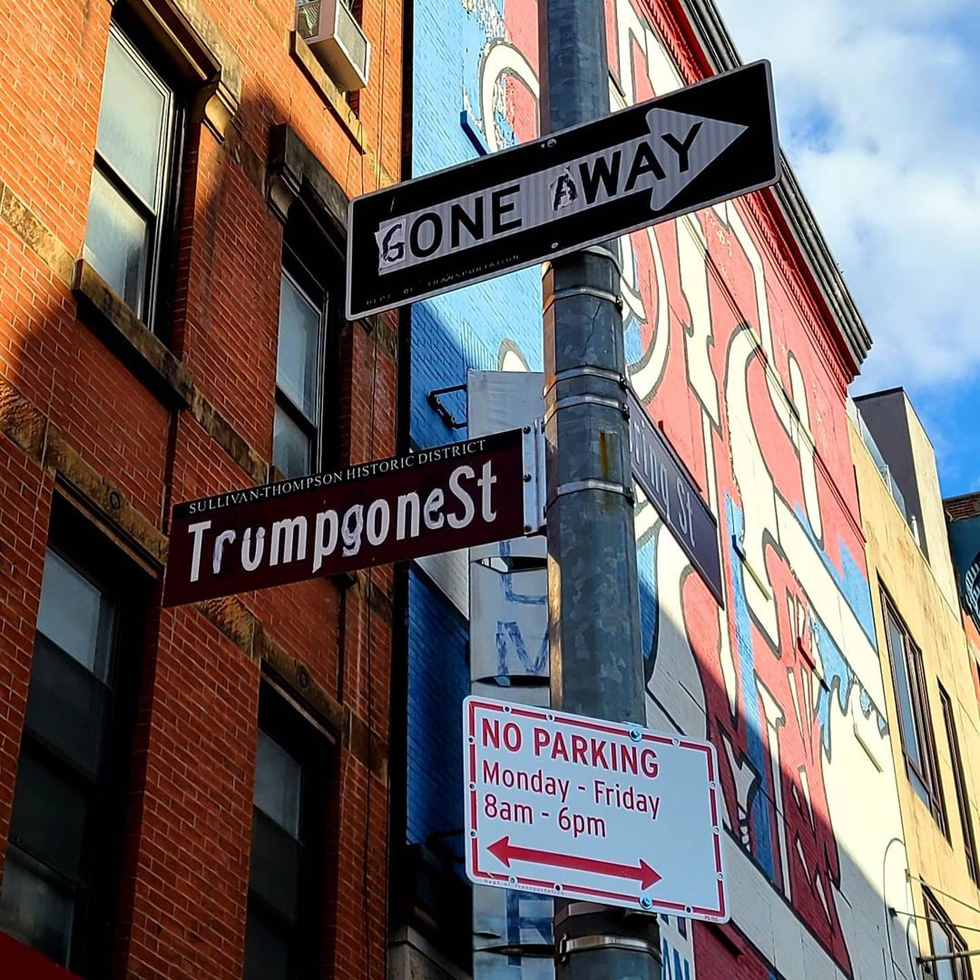 Renombran estación del Metro de NY por investidura de Joe Biden - calle-trump-se-ha-ido