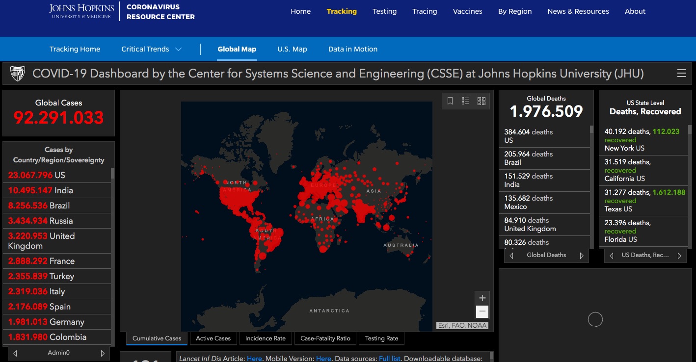 EE.UU. promedia 3 mil 300 muertes diarias en la última semana tras otro récord - casos-de-covid-19-eeuu