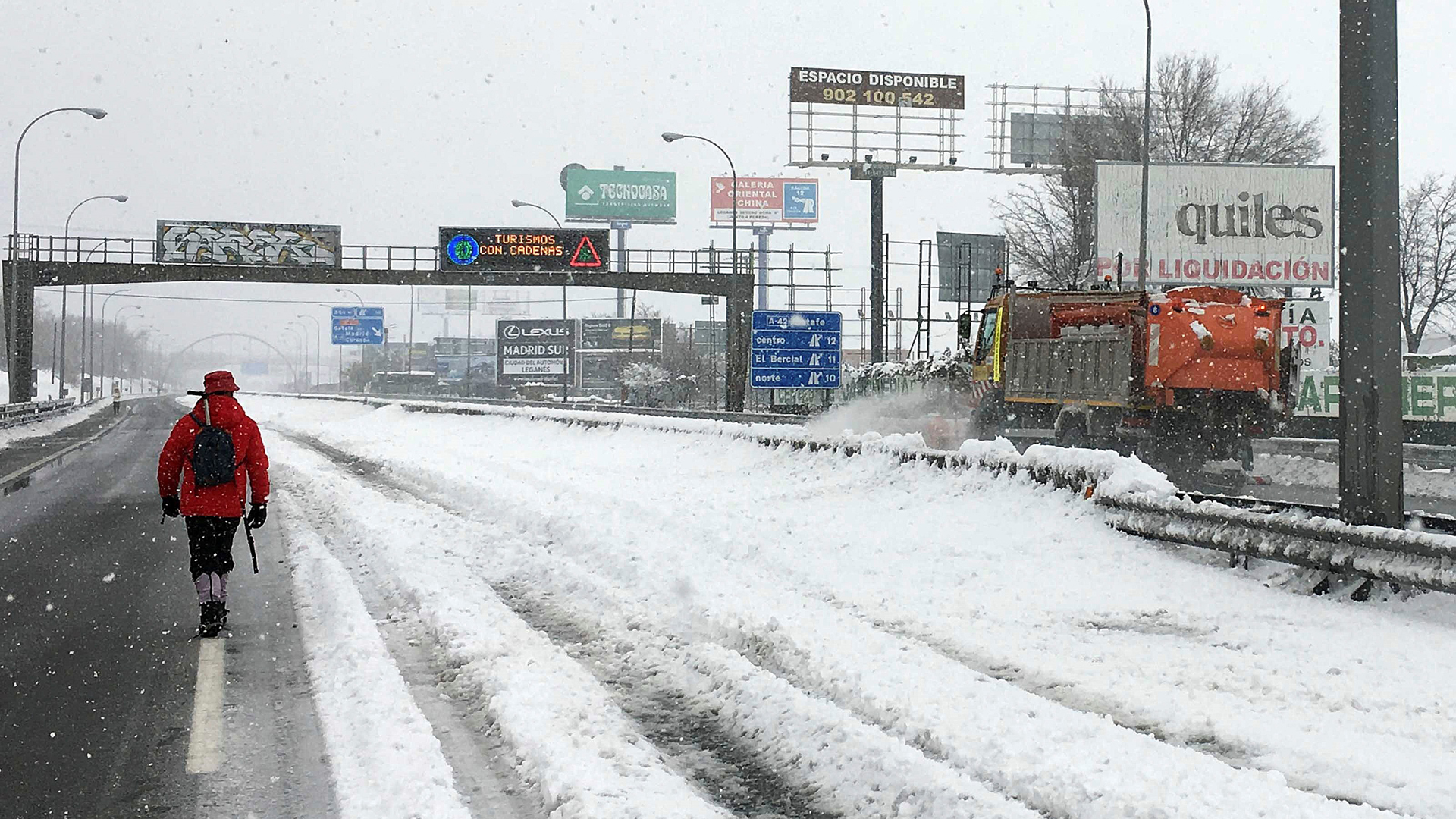 Reanuda Madrid tránsito ferroviario tras nevada de más de 30 horas