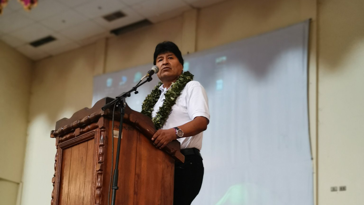 Evo Morales da positivo a COVID-19; ya recibe atención médica