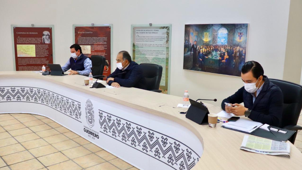 Acuerdan en Guerrero reforzar acciones de seguridad y medidas sanitarias contra COVID-19