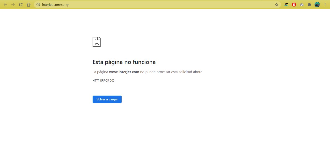 Se cae página oficial de la aerolínea Interjet tras estallido de huelga de trabajadores - interjet-pagina-web-internet
