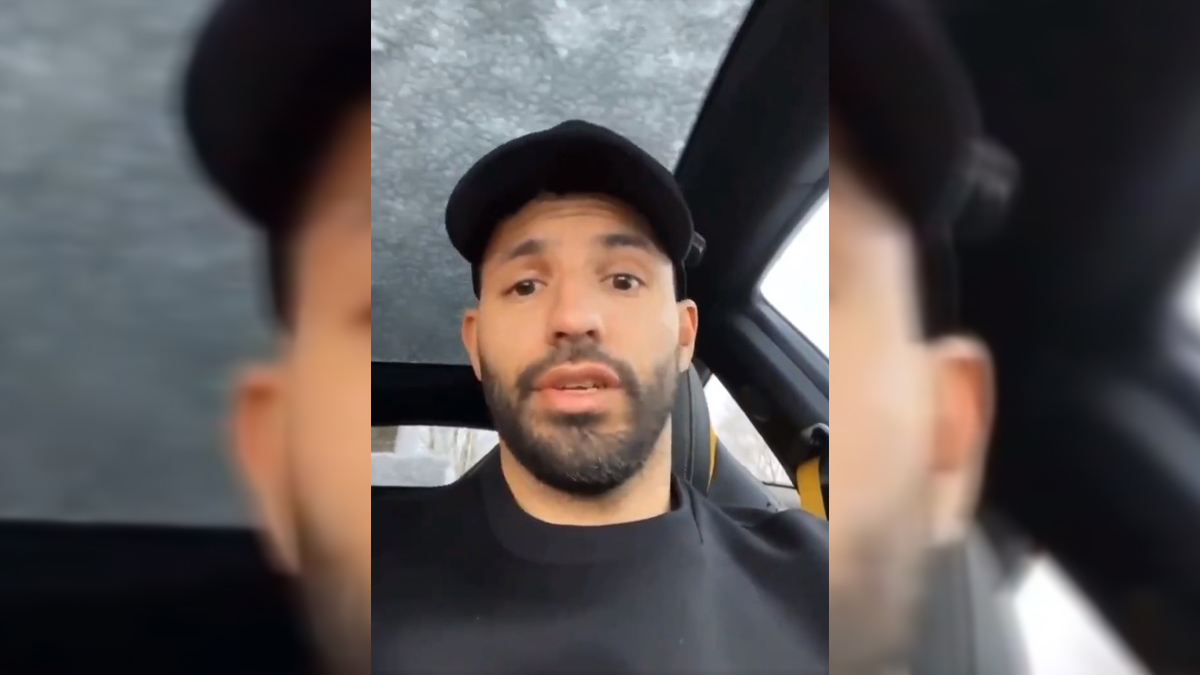 #Video Estalla ‘Kun’ Agüero por percance vial en fin de año
