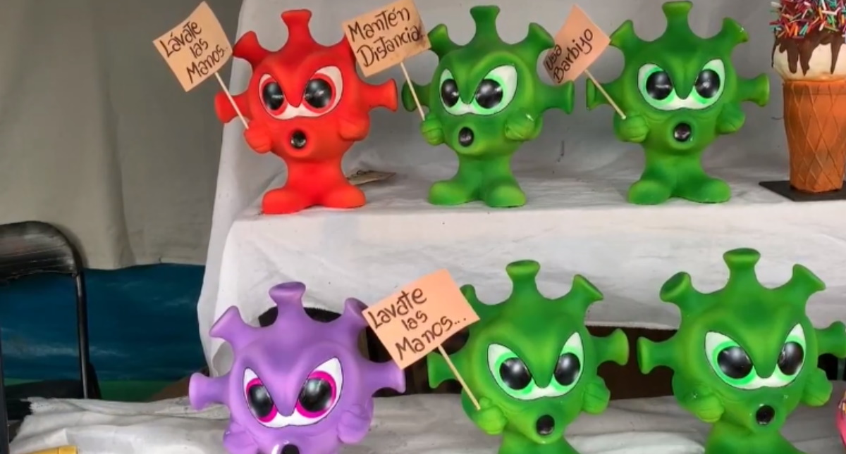 Artesanos bolivianos ignoran la pandemia y participan en la fiesta de la abundancia