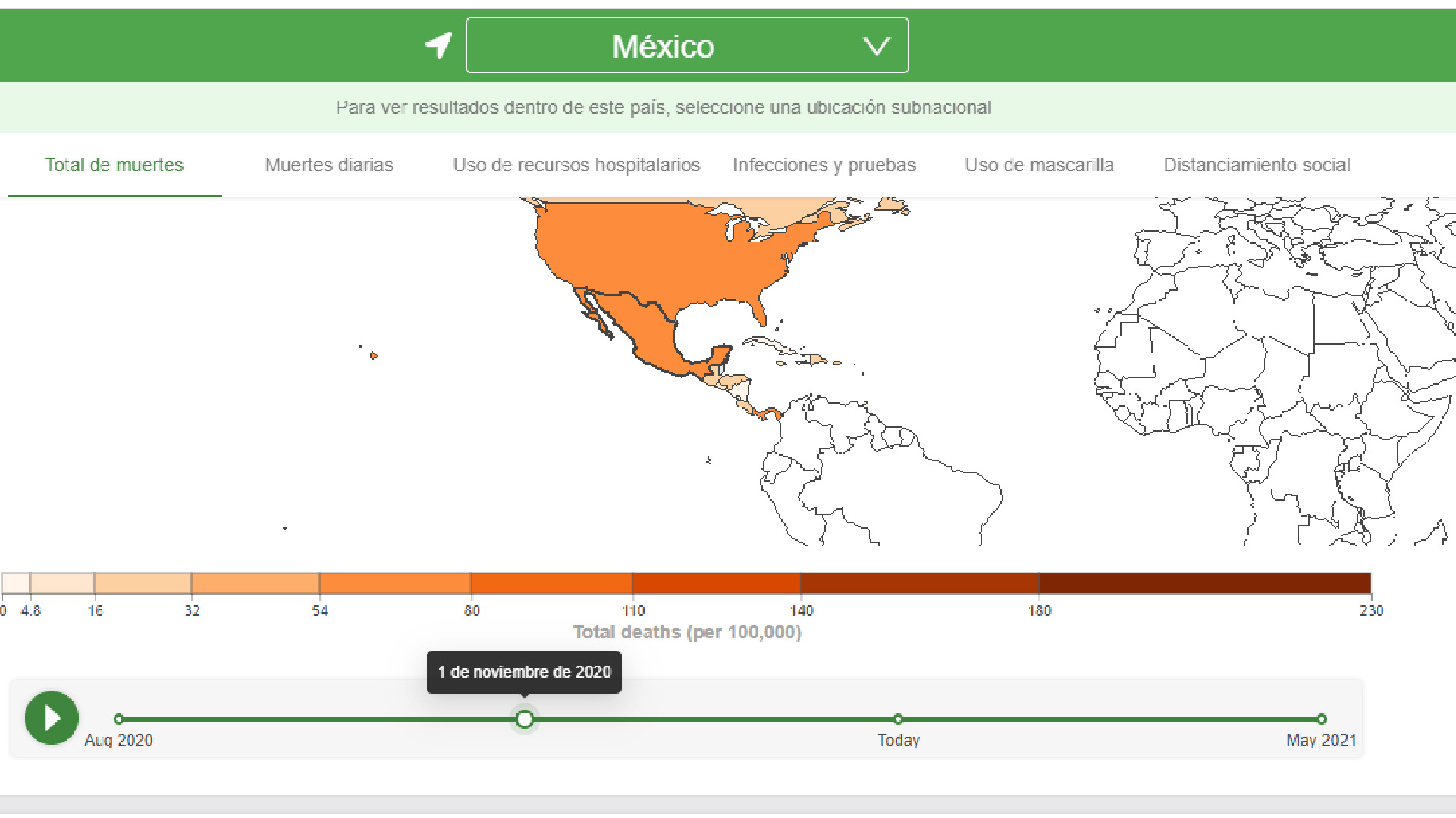 México cerca de superar proyección de la Universidad de Washington para marzo de muertes por COVID-19 - mexico