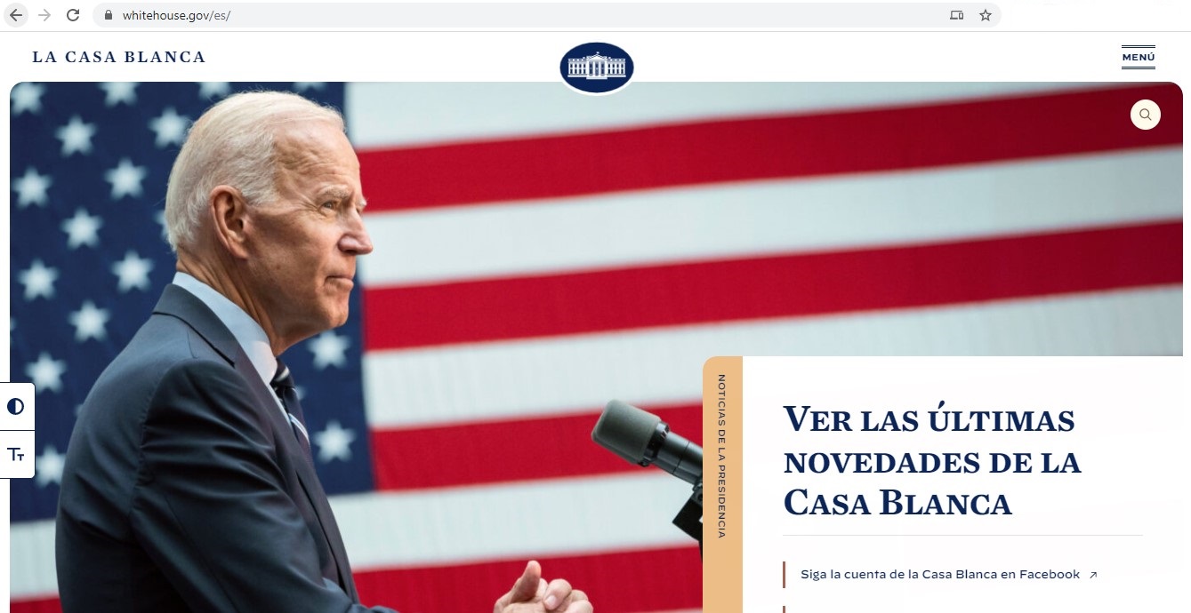 Gobierno de Biden regresa página en español de la Casa Blanca - pagina-en-espanol-de-la-casa-blanca