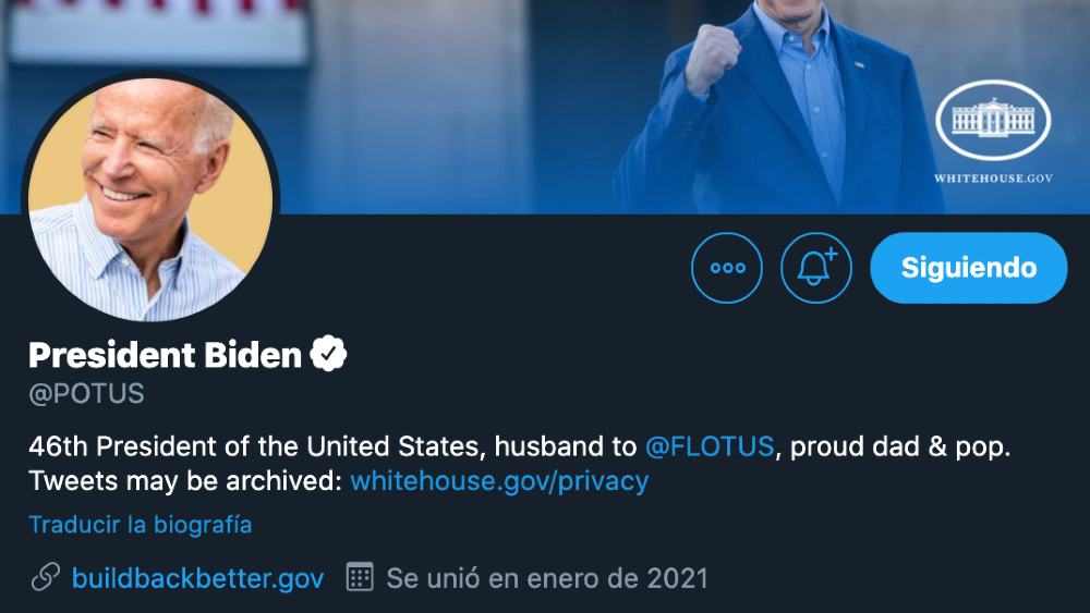 Twitter le da cuentas oficiales de la Casa Blanca a equipo de Joe Biden