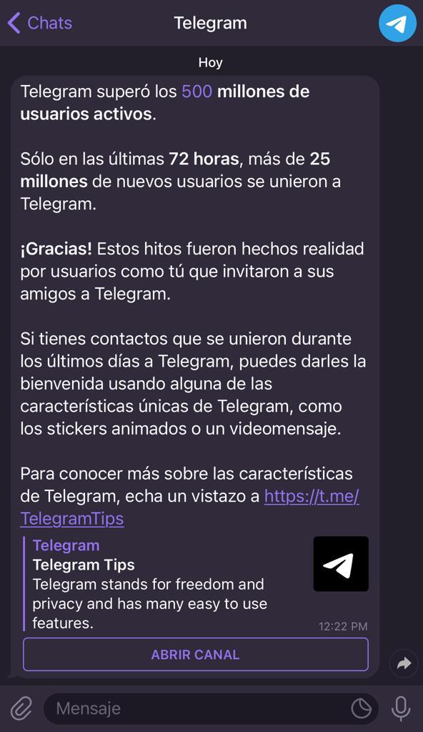 Descargas de Signal y Telegram suben tras la nueva política de Whatsapp - telegram