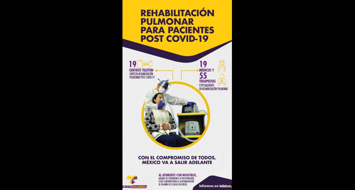 Listos, 19 CRITs para rehabilitación pulmonar a pacientes recuperados de COVID-19