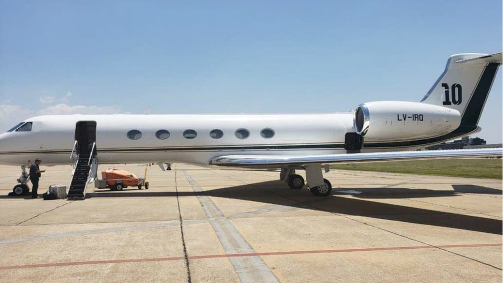 Este es el avión que Messi le rentó al presidente argentino Alberto Fernández