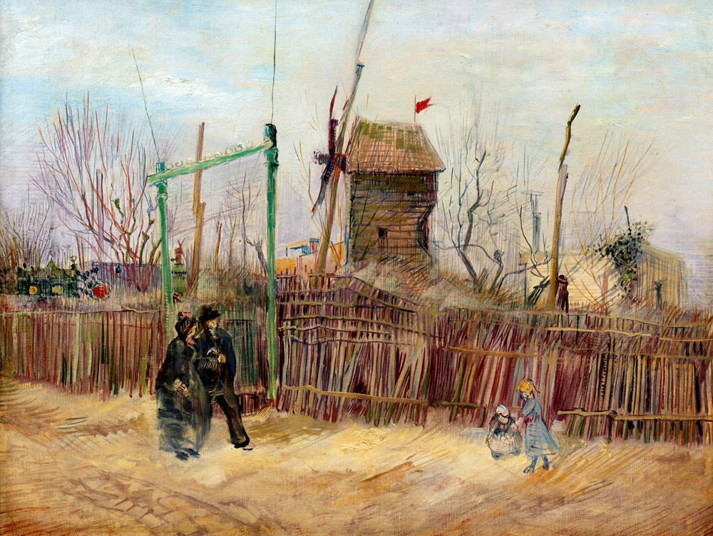 Subastarán cuadro de Vincent Van Gogh que lleva un siglo sin verse en público - escena-de-calle-en-montmartre