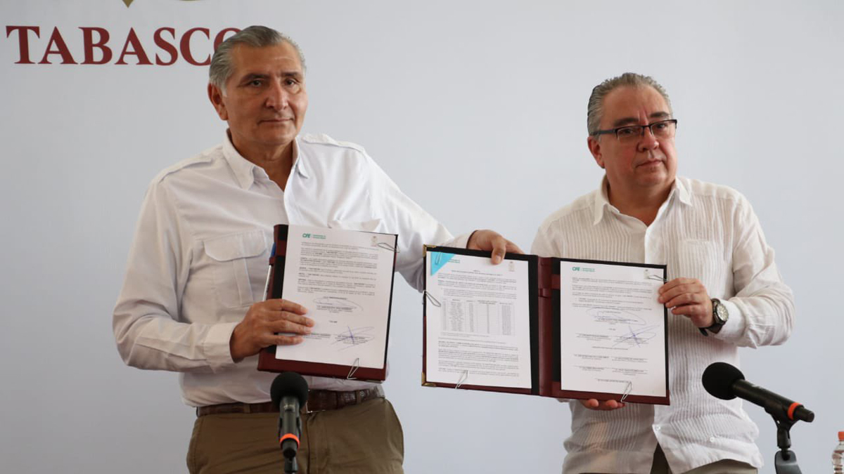 Gobernador de Tabasco y Manuel Bartlett liman asperezas con ‘perdón’ al adeudo histórico de luz