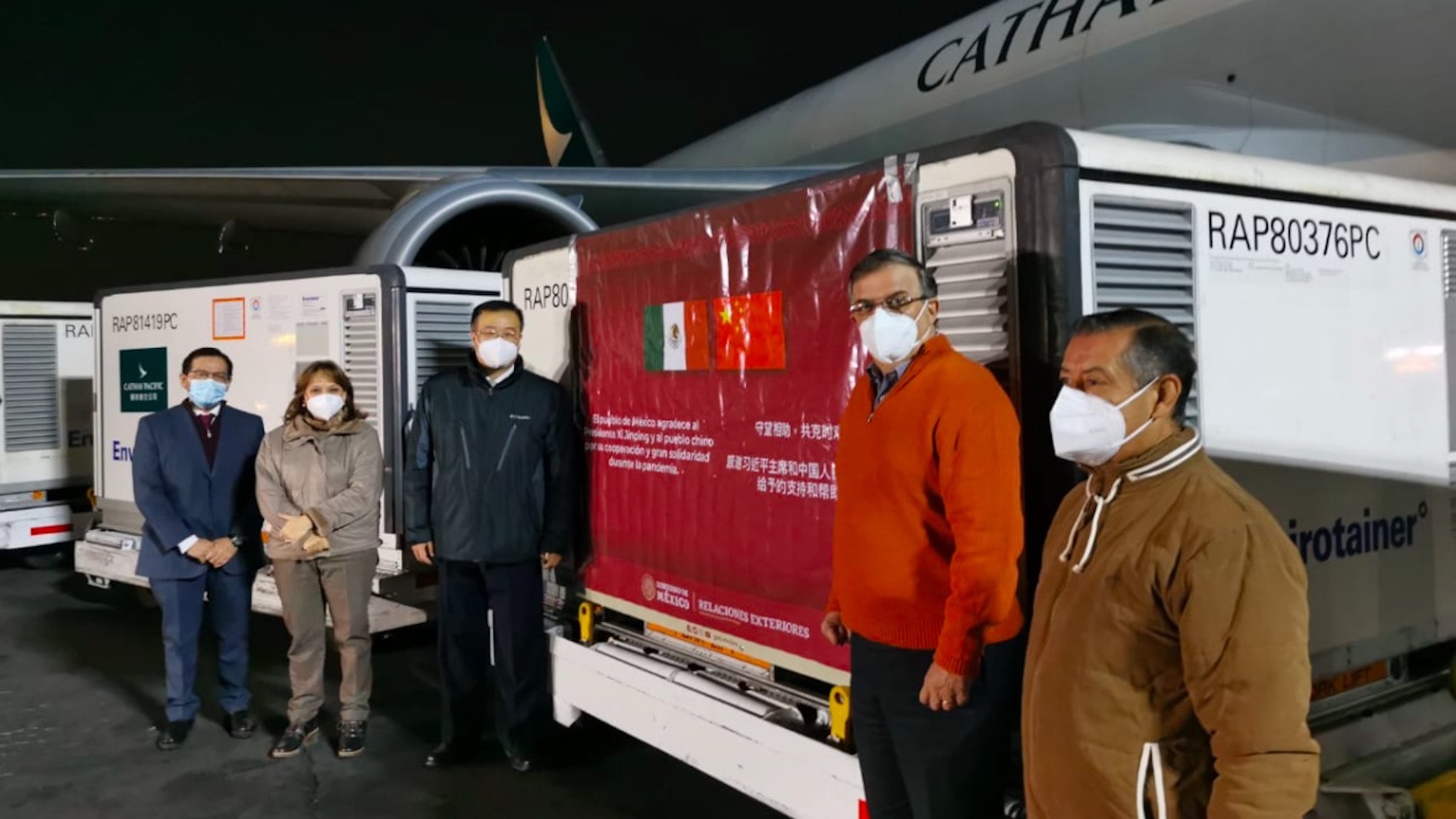 Llegan a México 800 mil dosis de vacuna Sinovac contra COVID-19 Llegan a México 800 mil dosis de vacuna Sinovac contra COVID-19