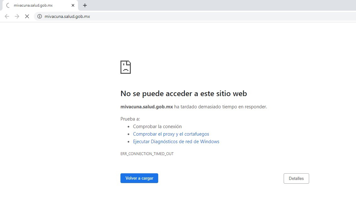 Saturan página de registro de adultos mayores para vacunación contra COVID-19