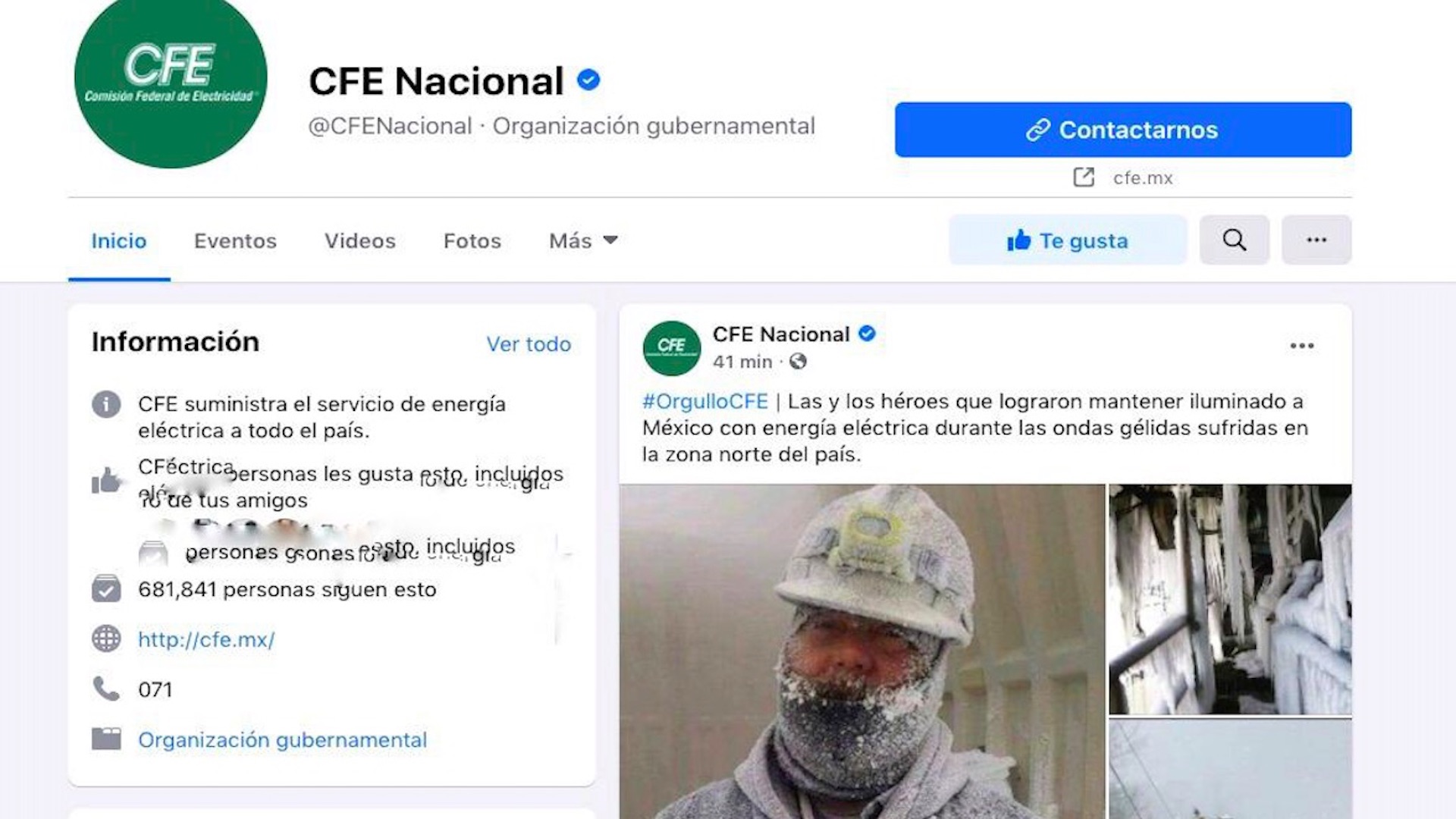 Con imágenes ‘fake’, CFE agradece a trabajadores que apoyaron al restablecimiento de la electricidad