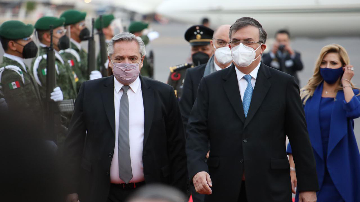 López Obrador da la bienvenida al presidente argentino Alberto Fernández