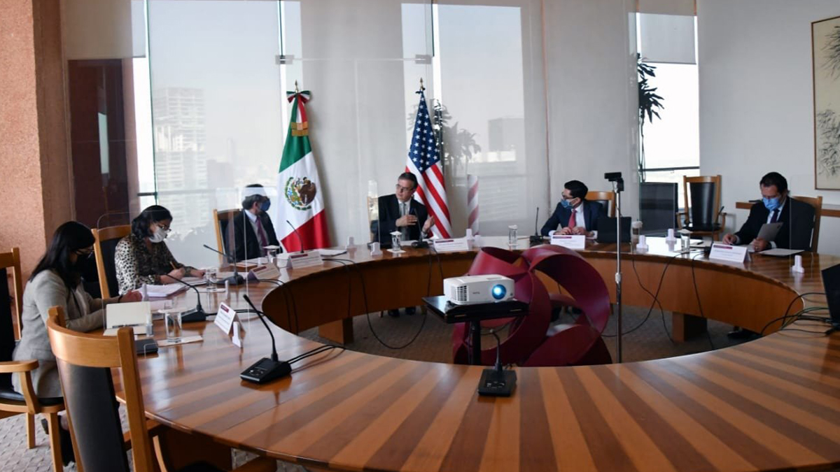 Ebrard reconoce iniciativas migratorias de EE.UU. en reunión con secretario de Estado