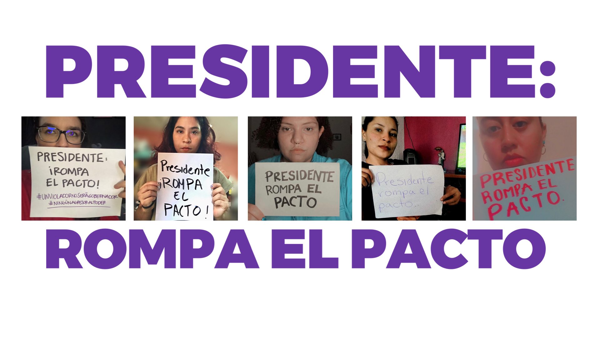 Mujeres piden a AMLO ‘romper el pacto’ y retirar candidatura a Salgado Macedonio