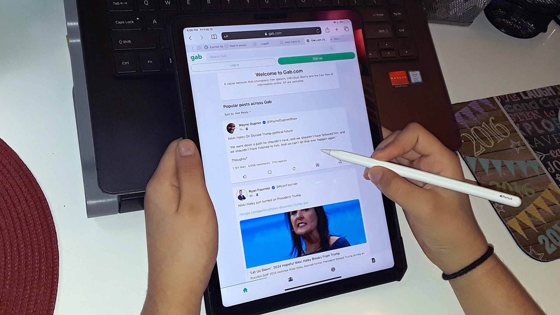 Trumpismo se hace oír en la red social ‘Gab’ tras veto en Twitter