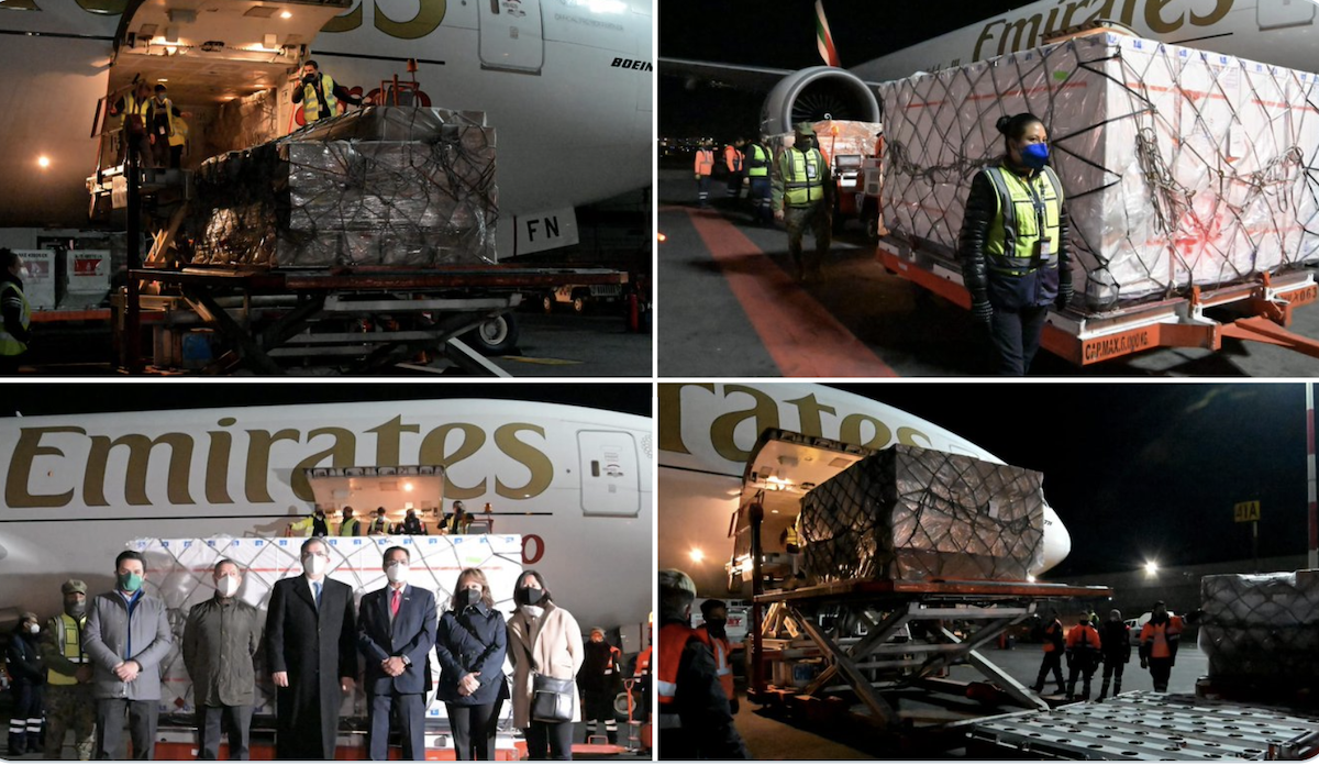 Llegaron 870 mil vacunas contra COVID-19 de AstraZeneca