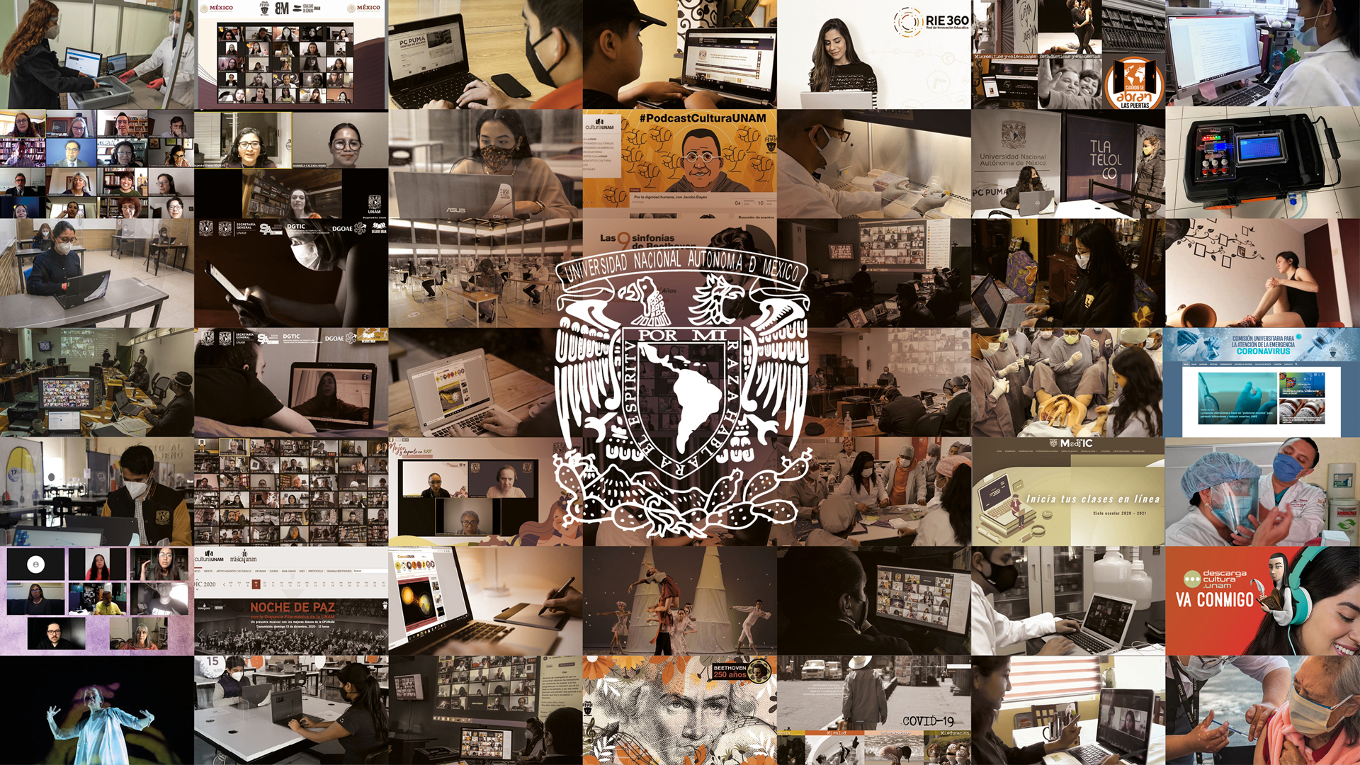 UNAM cumple un año de actividades desde casa por pandemia de COVID-19