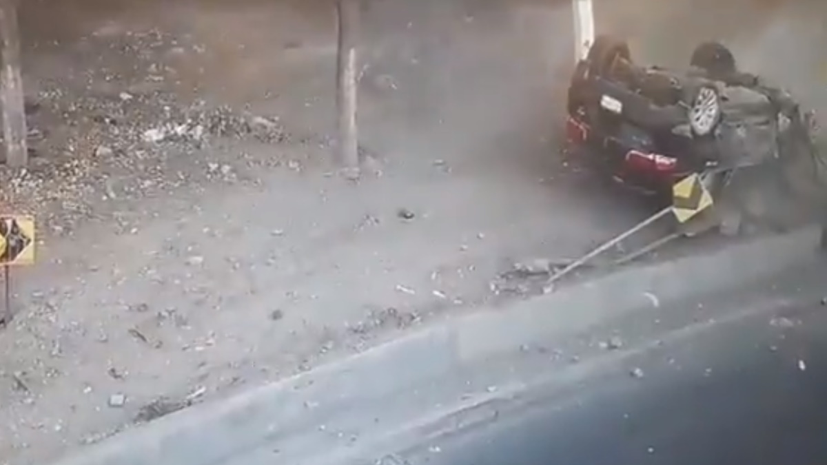 #Video Roban camioneta; terminan volcados sobre la Texcoco-Lechería y detenidos #Video Roban camioneta; terminan volcados sobre la Texcoco-Lechería y detenidos