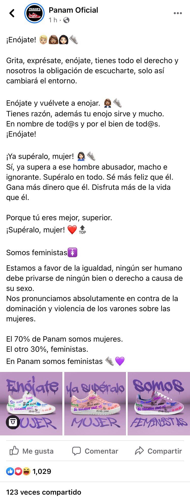 Panam genera polémica por tenis con pintas feministas - campana-de-panam-con-tenis-intervenidos-con-pintas-feministas-facebook