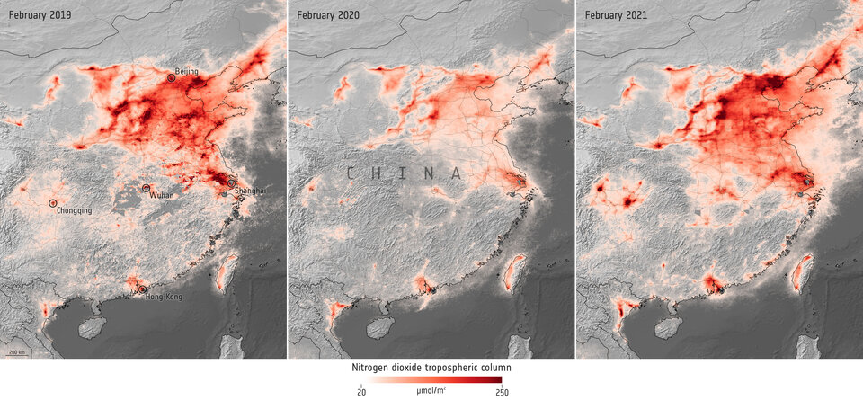 La contaminación atmosférica alcanza en China el nivel precovid - china-contaminacion-precovid