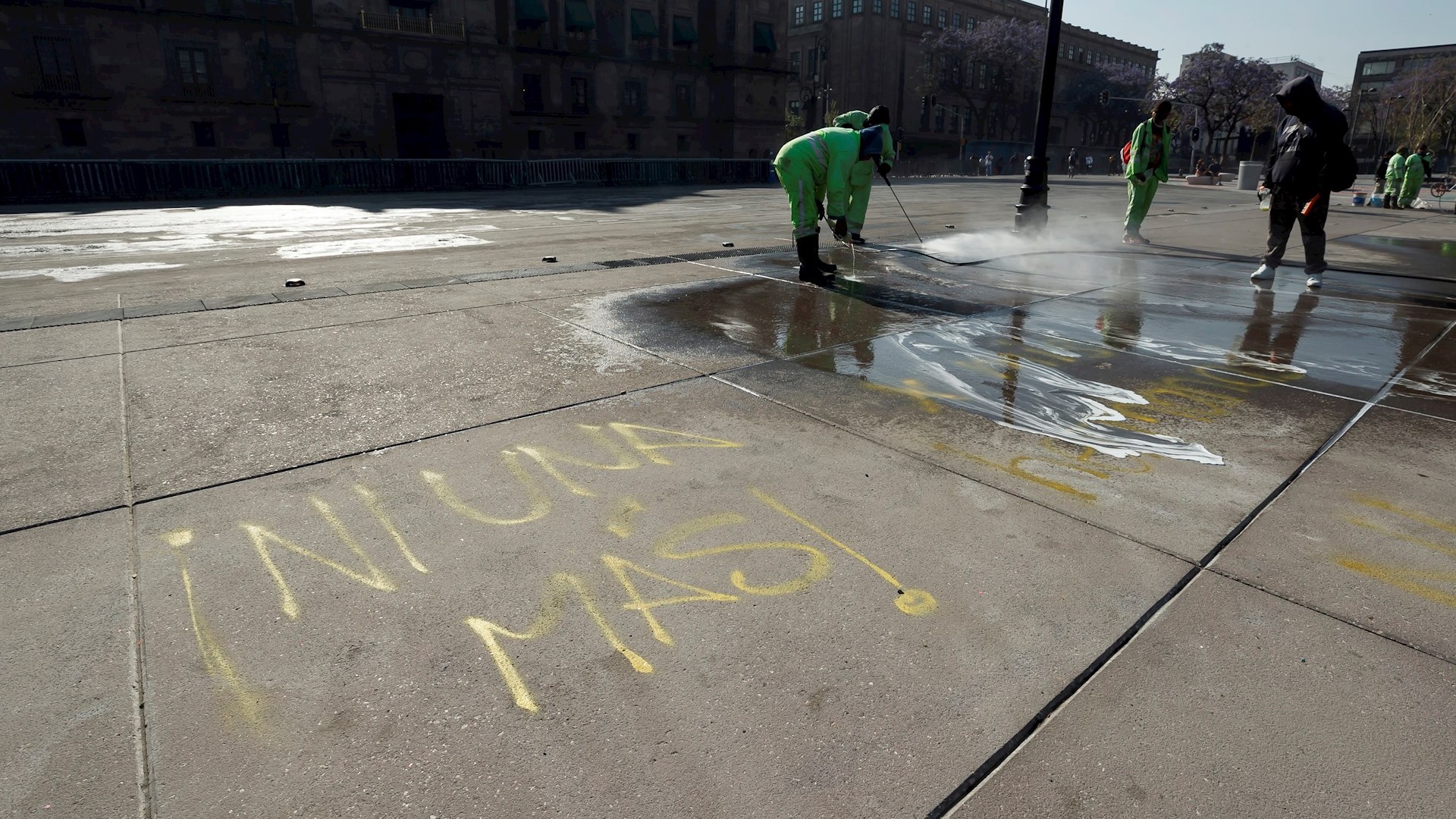 La Ciudad de México con leves daños tras la marcha del 8M