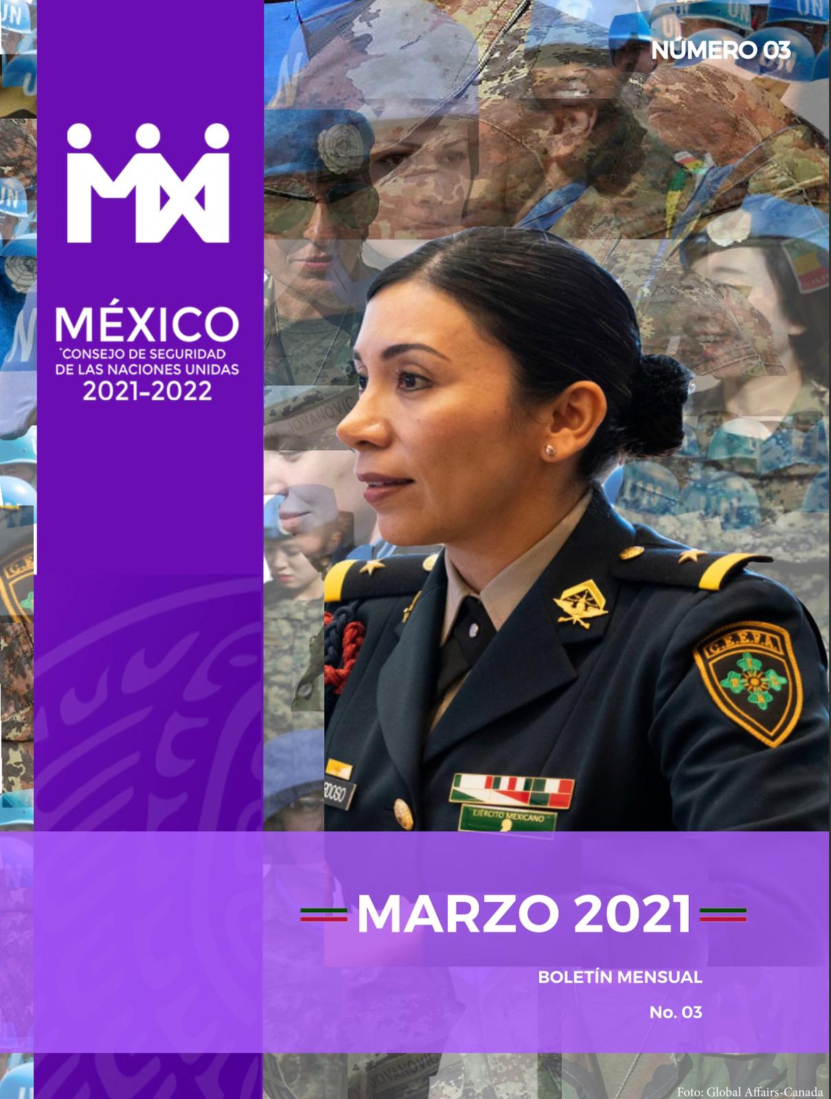 Boletín mensual sobre la participación de México en el Consejo de la ONU