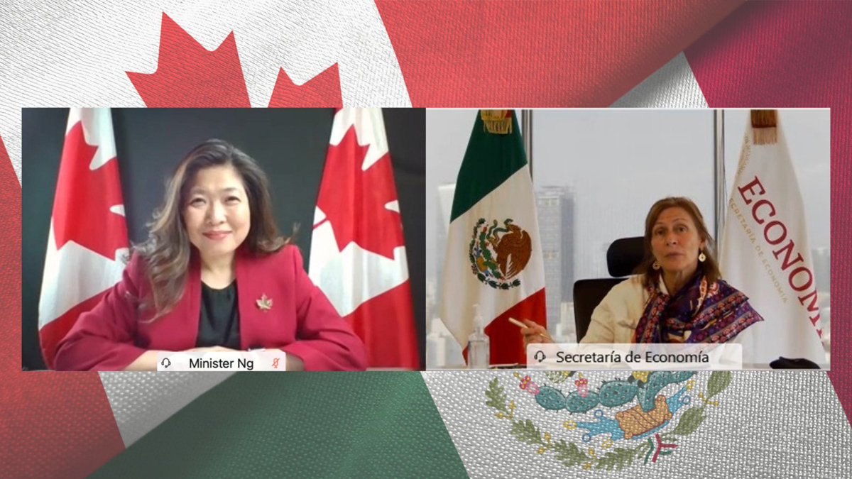 Canadá advierte impacto negativo en inversiones en México por Reforma Eléctrica - conversacion-virtual-entre-la-ministra-canadiense-mary-ng-y-la-secretaria-de-economia-tatiana-clouthier