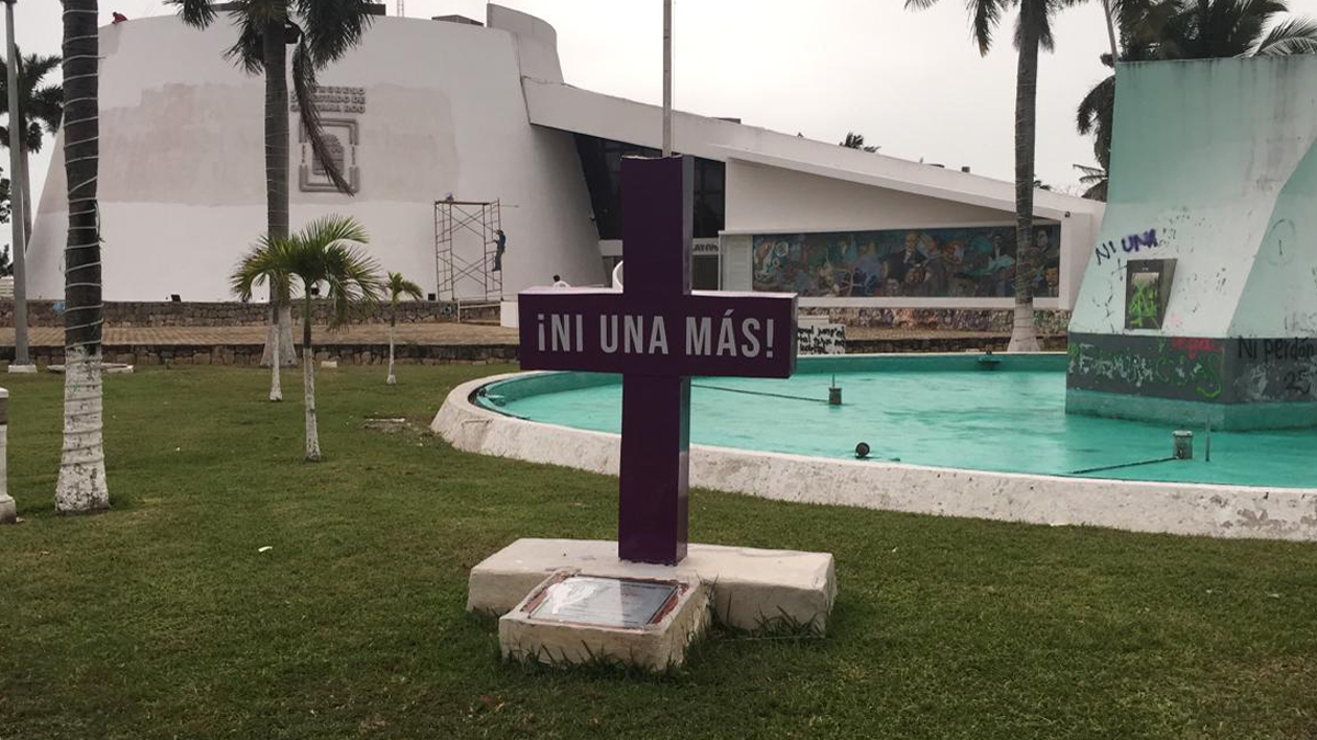 Destruyen Antimonumenta en Quintana Roo; colectivas llaman a manifestación