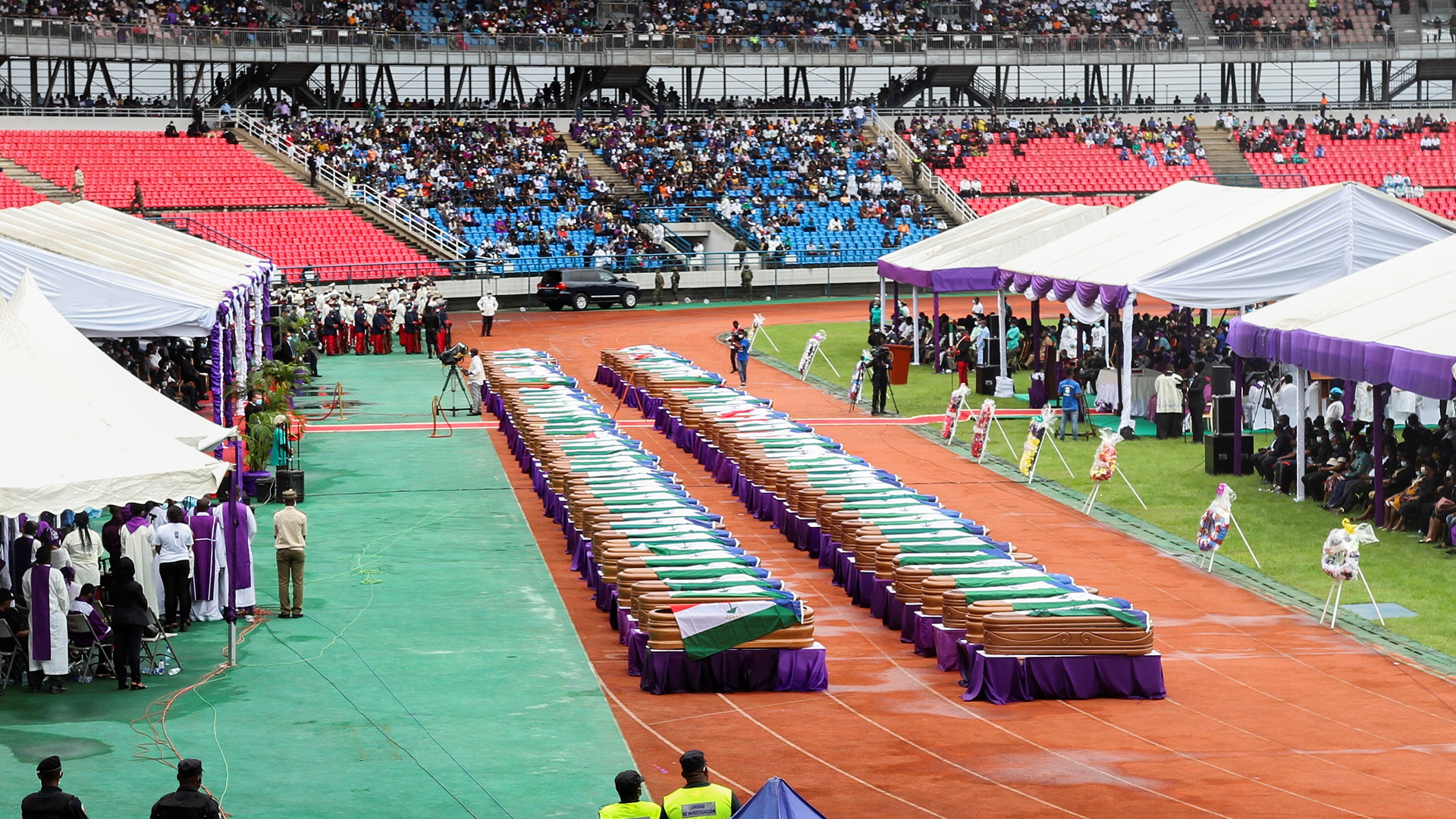 Guinea Ecuatorial llora a víctimas de explosiones en Bata en funeral de Estado - el-estadio-de-la-ciudad-de-bata-fue-escenario-del-funeral-de-estado