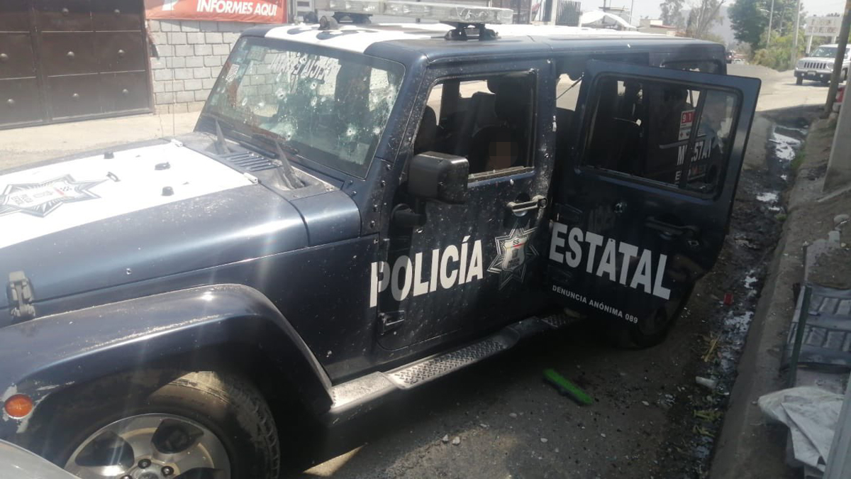 Asesinan en segunda emboscada a cuatro policías de Edomex