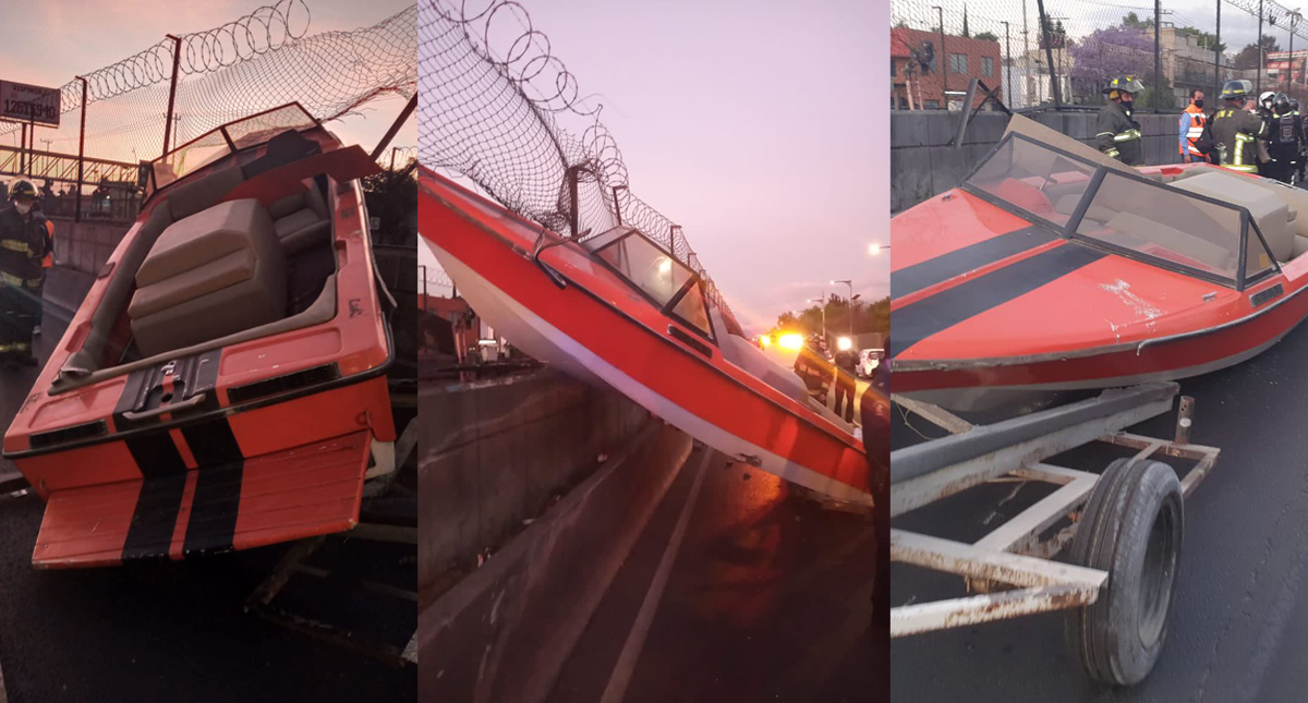 #Video Abandonan lancha en la GAM; afectó paso del Metro