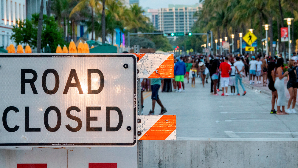 Declaran toque de queda en Miami Beach y corte de vías por aglomeraciones