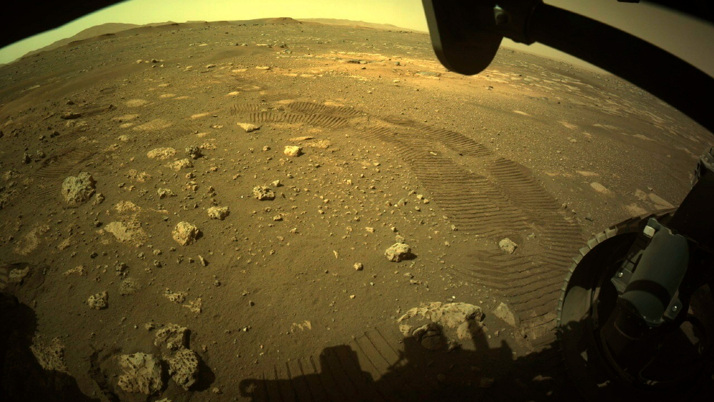 Perseverance recorre sus primeros metros en la superficie de Marte
