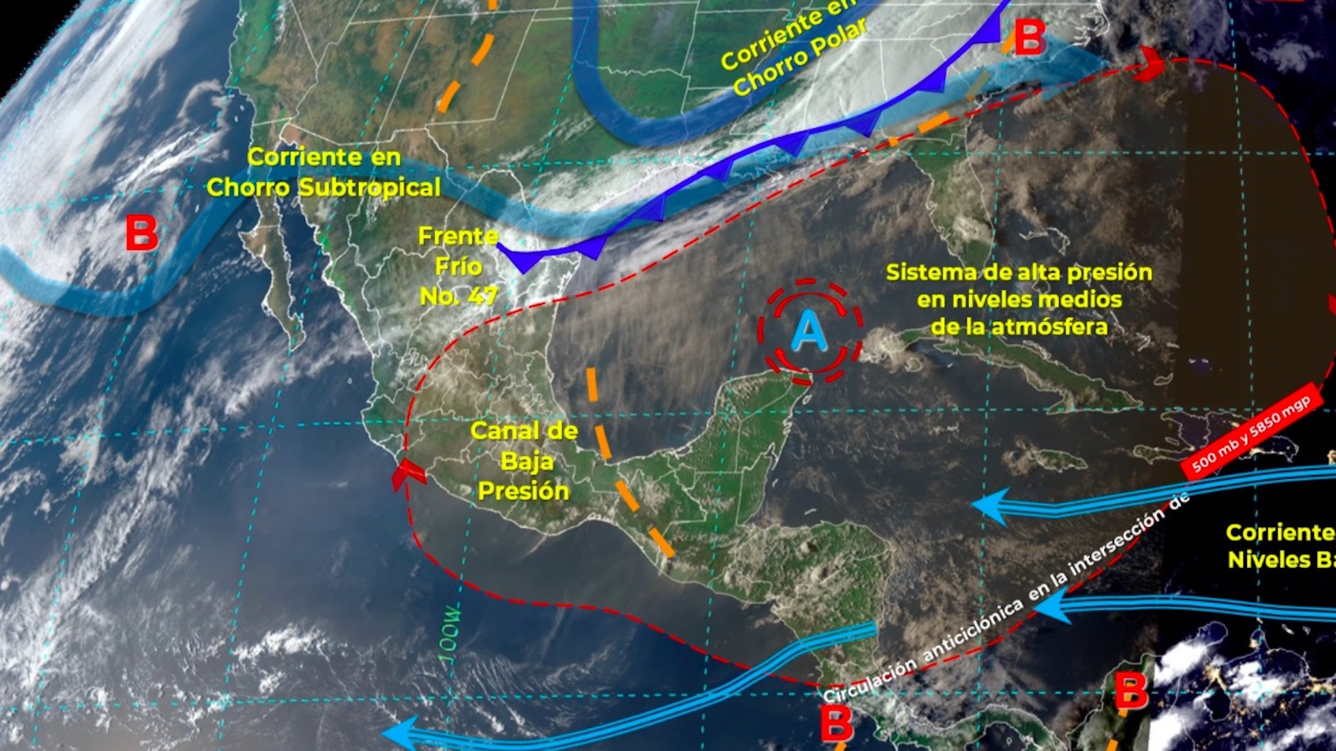 Prevalecerán fuertes vientos con probable tolvaneras en 11 estados, confirma Servicio Meteorológico Nacional