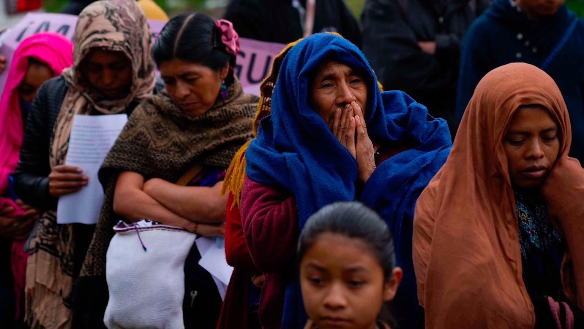 Mujeres indígenas protestan en el sureste de México por el #8M