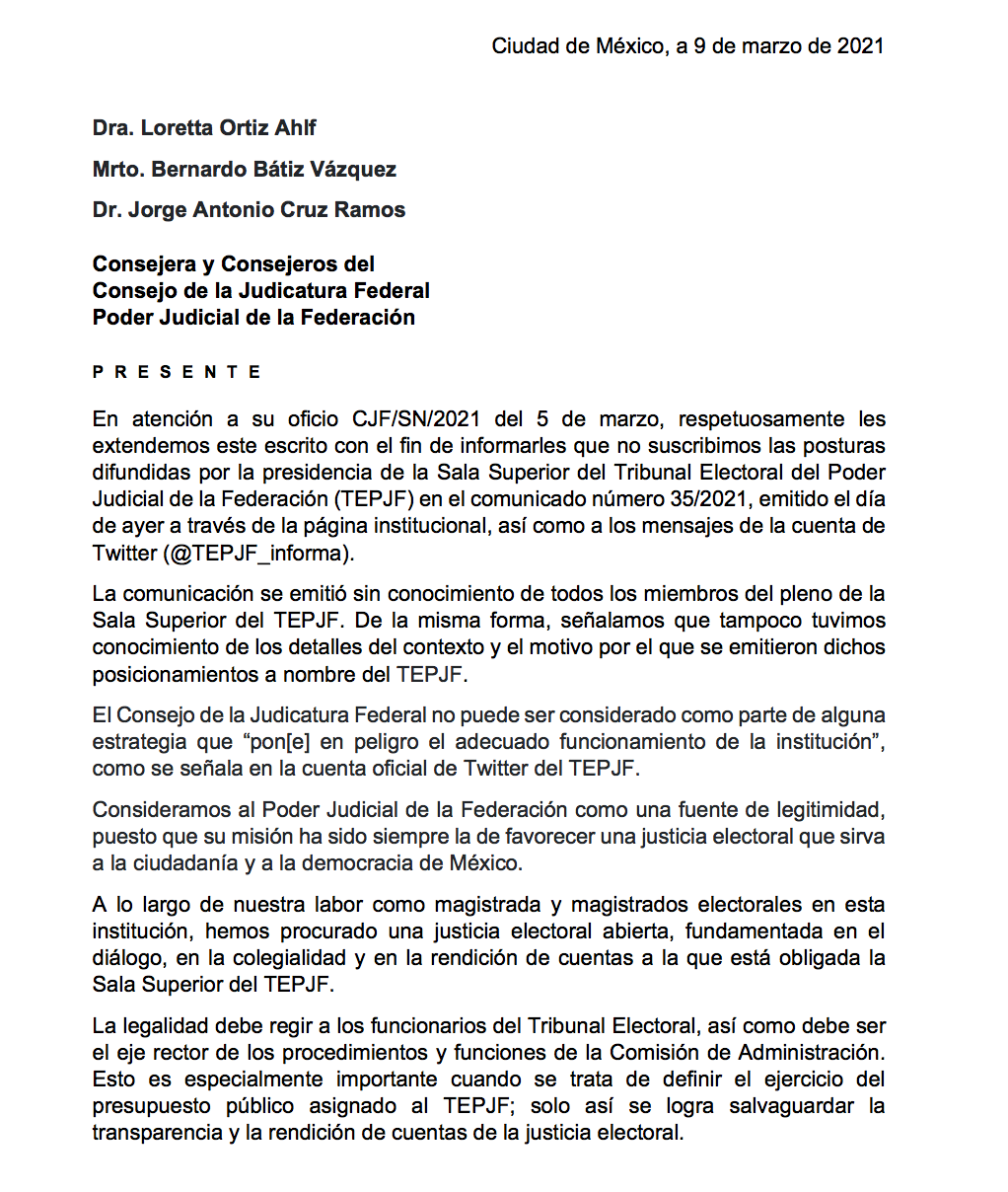 Magistrados del TEPJF se desmarcan de José Luis Vargas - tepjf-presidente-desconoce-01