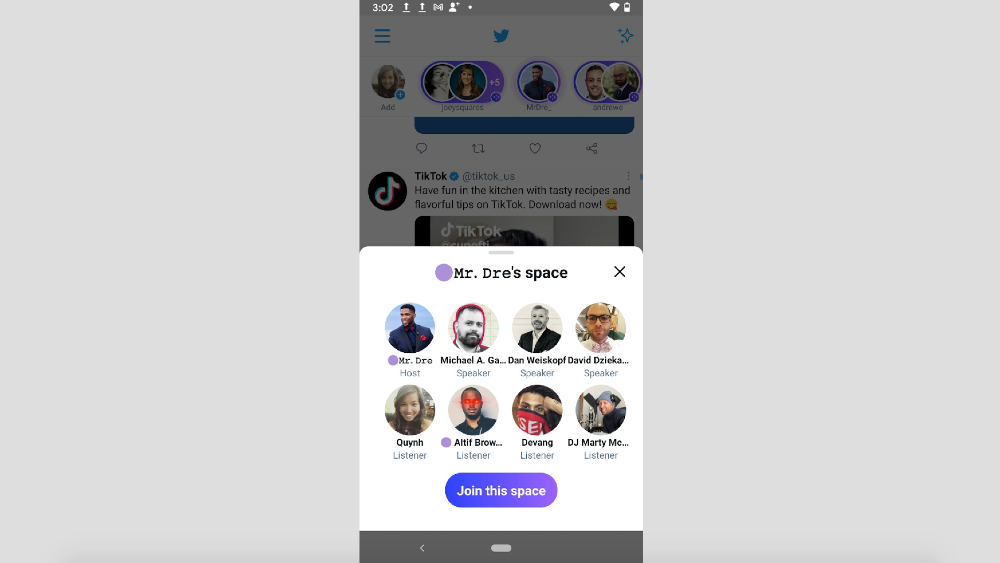 Spaces, disponible para Android