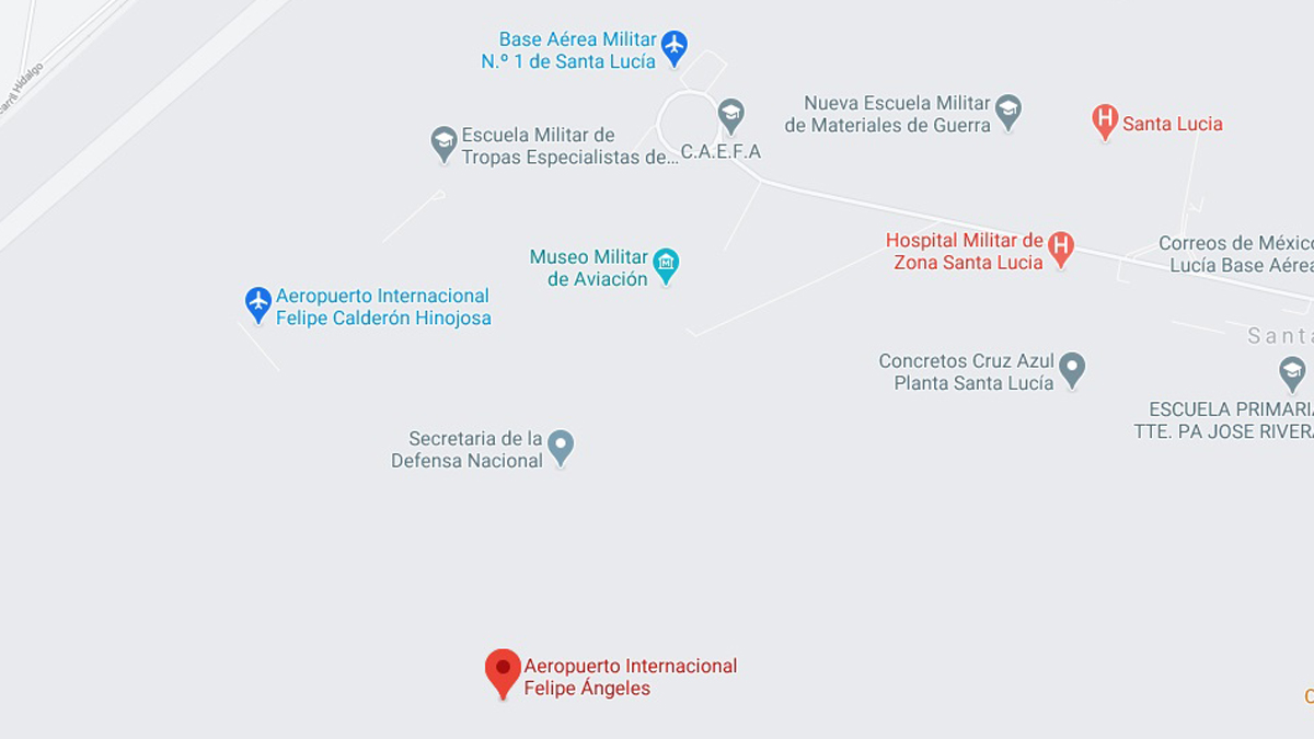 Dan de alta en Google Maps el ‘Aeropuerto Internacional Felipe Calderón’