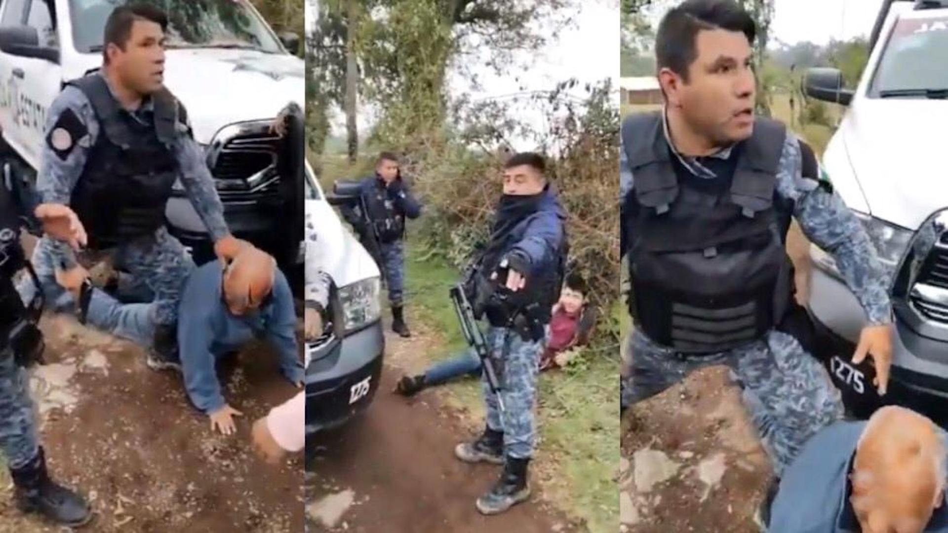 #Video “Déjame parar”, policías someten violentamente en Puebla a adulto mayor