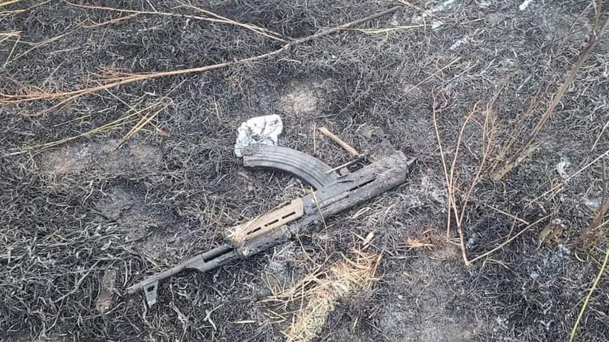 Al menos 8 muertos en Camargo por enfrentamiento entre cárteles - arma-de-fuego-hallada-tras-enfrentamiento-en-camargo