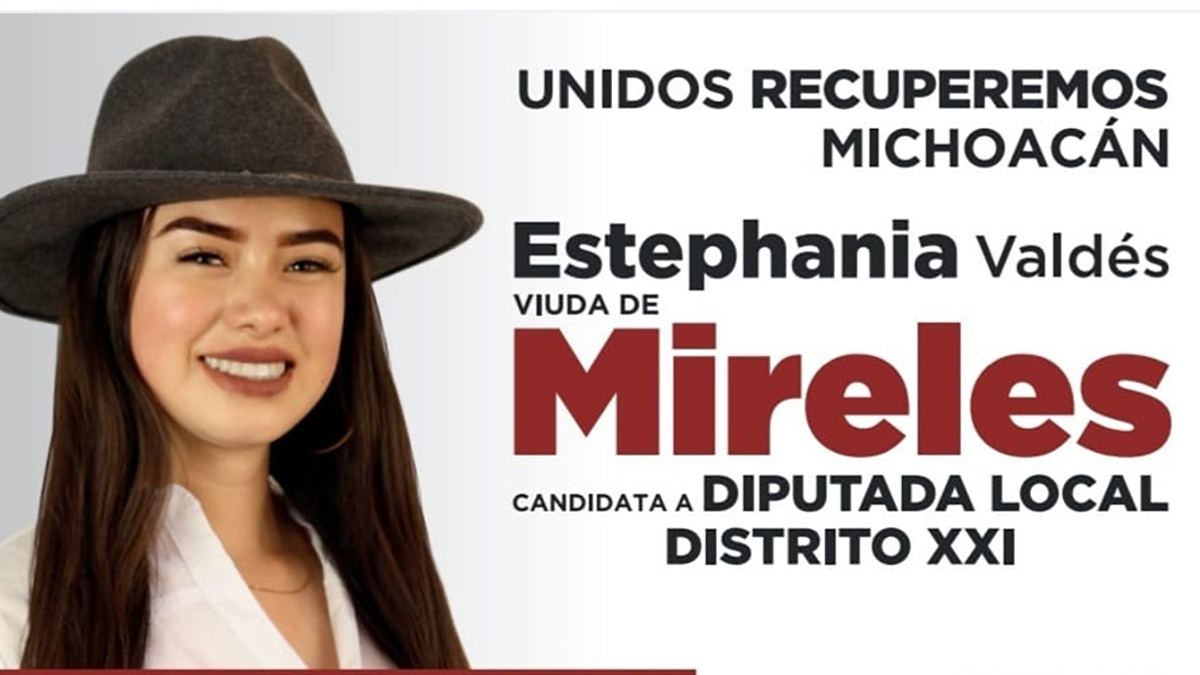 Critican a candidata de Morena por promocionarse como “viuda de Mireles”
