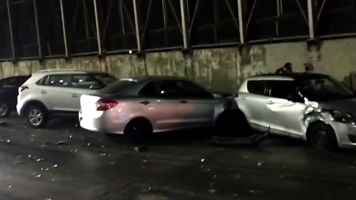 #Video Aceite derramado ocasiona carambola sobre Circuito Interior